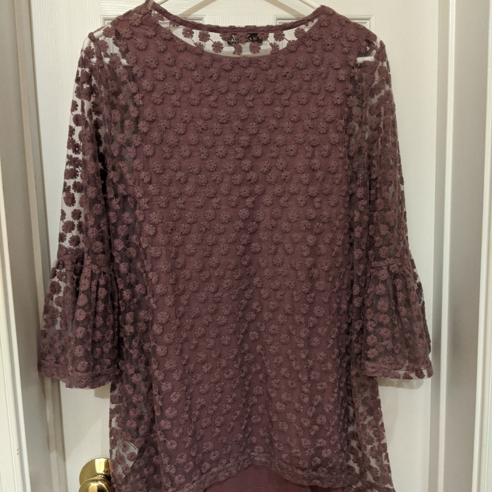 Women's Lace tunic blouse with cami Small-Med